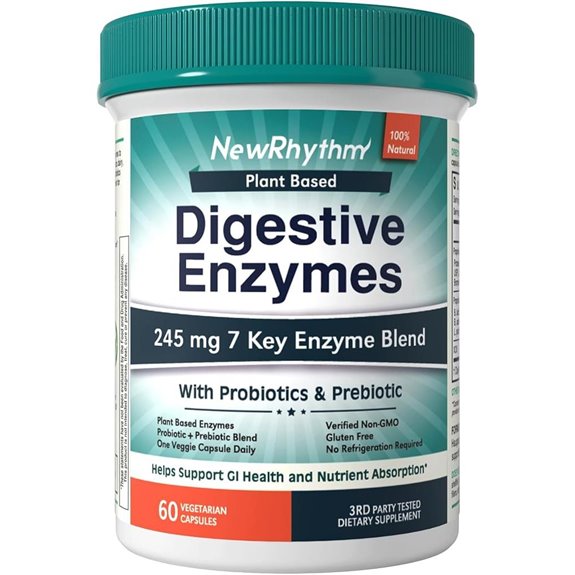 NewRhythm Digestive Enzymes + Probiotics (60 Capsules)