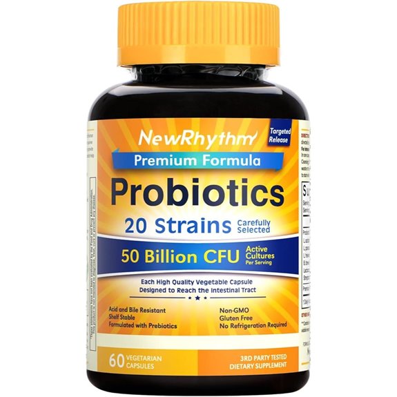NewRhythm Probiotics 50B CFU 60 Veggie Capsules