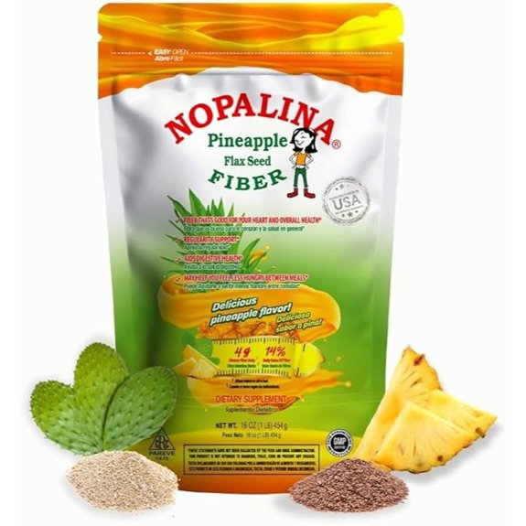 Nopalina Fiber Formula Pineapple 1 lb bag