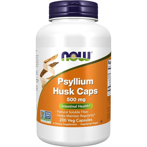 NOW Foods Psyllium Husk Caps – 200 Veg Capsules