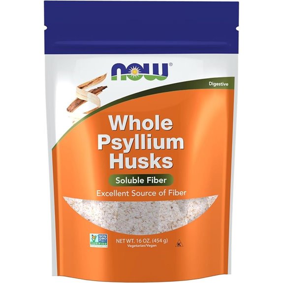 NOW Foods Psyllium Husks Whole Fiber Supplement