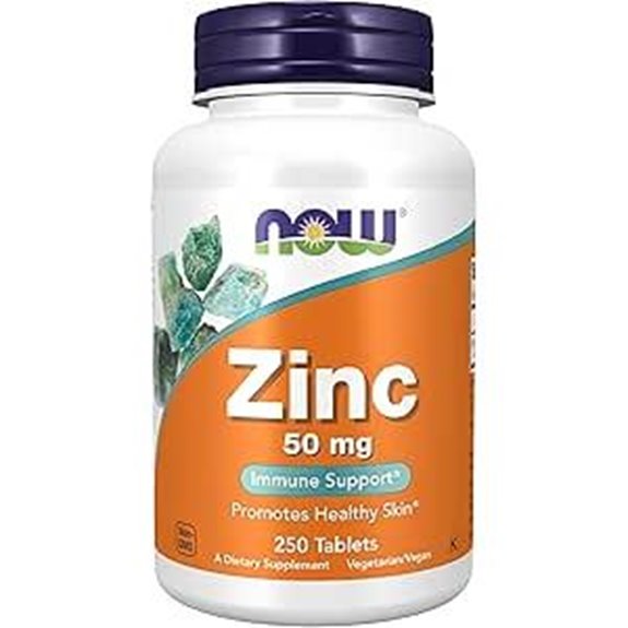 NOW Foods Zinc Gluconate 50 mg Tablets (250)