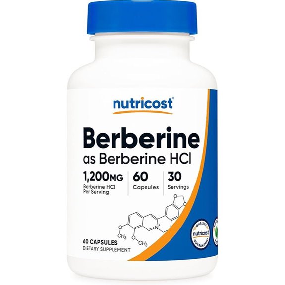 Nutricost Berberine HCl 1200mg (60 Capsules)