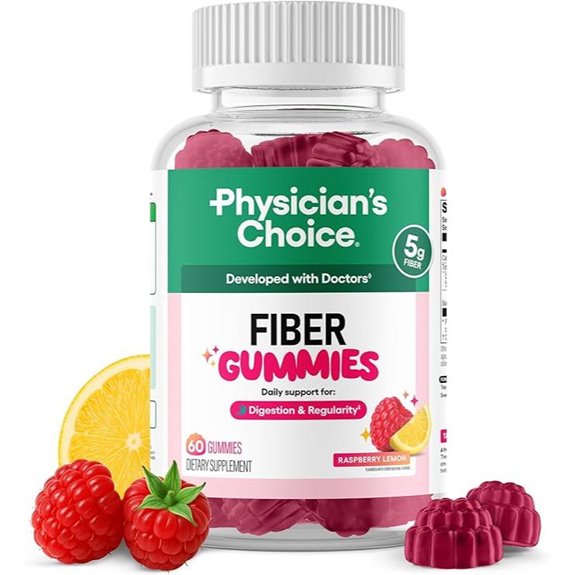 Physician’s Choice Fiber Gummies for Digestive Health – 60CT