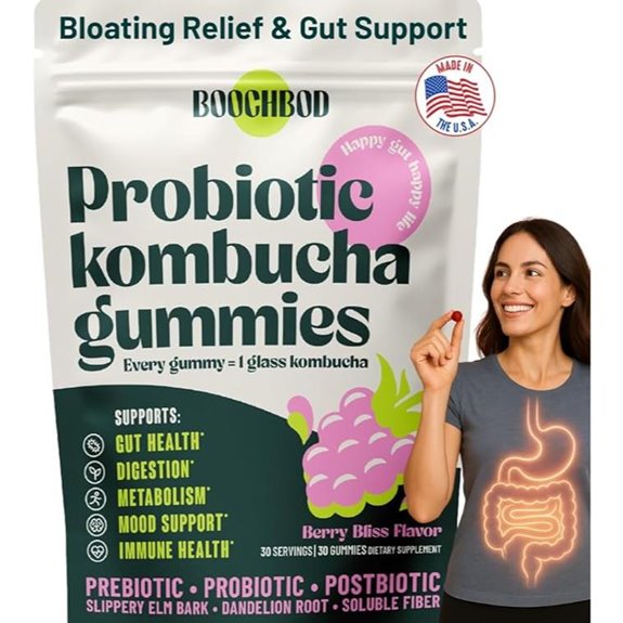 Probiotic Kombucha Gummy for Gut Health & Digestion