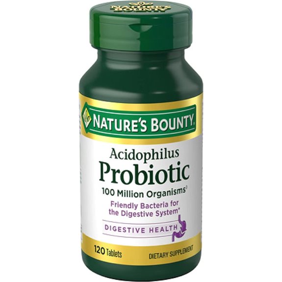 Nature’s Bounty Probiotic Lactobacillus Acidophilus 100M
