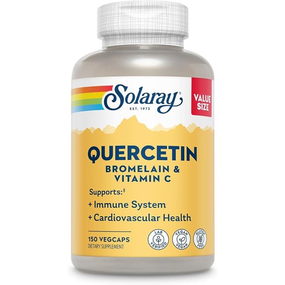 Quercetin Bromelain Vitamin C Immune Support 60 Servings