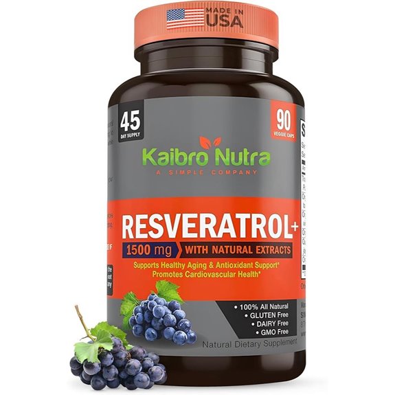 Kaibro Nutra Resveratrol 1500mg Supplement (90)