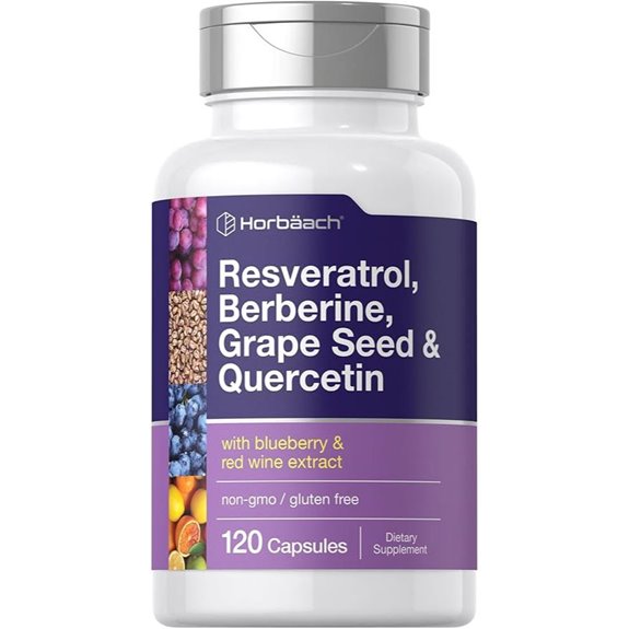 Horbäach Resveratrol Berberine Grape Seed Quercetin Supplement