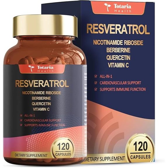 Resveratrol Plus Berberine Quercetin Green Tea Extract Supplement