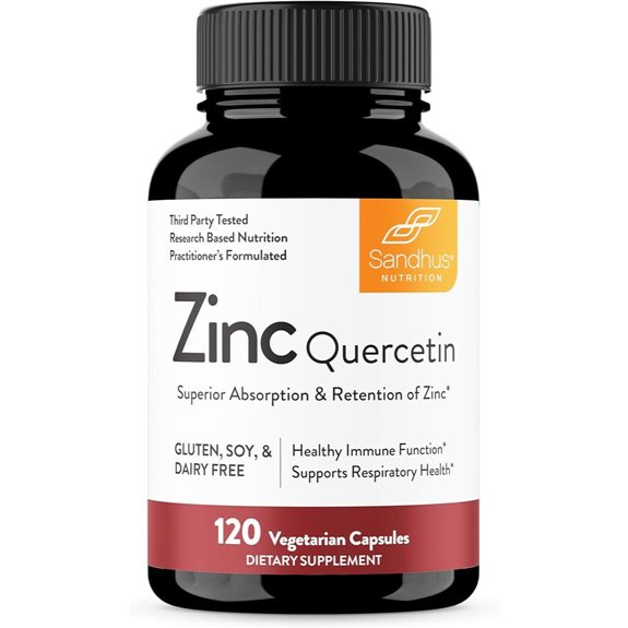 Sandhu’s Zinc Quercetin 120 Vegetarian Capsules