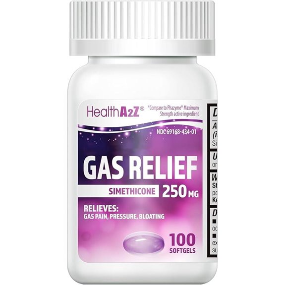HealthA2Z Simethicone Gas Relief Softgels (250mg)