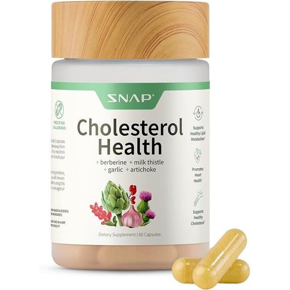 Snap Supplements Cholesterol Health - 60 Veg Cap (30 Servings)