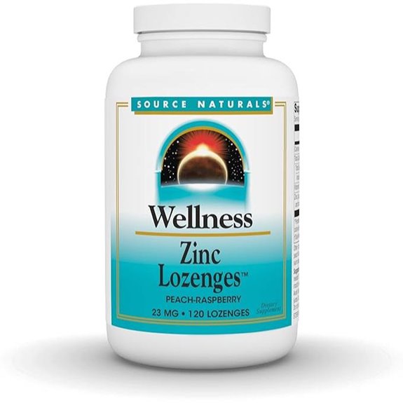 Source Naturals Zinc Lozenges Peach-Raspberry Flavor (23mg)