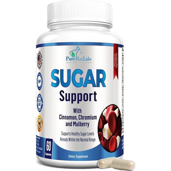 Sugar Support: Cinnamon Chromium Mulberry Alpha Lipoic Acid 60 Capsules