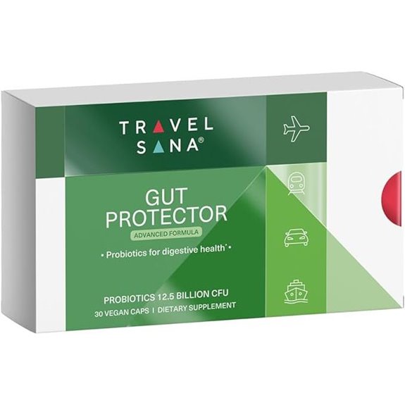 Travel Probiotics for Digestive Health & Immunity (30 Veg Caps)