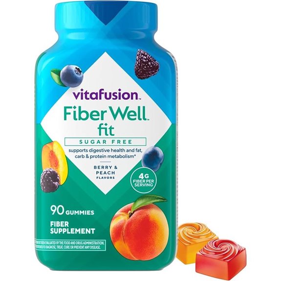Vitafusion Fiber Well Fit Gummies Supplement 90 Count (Packaging May Vary)