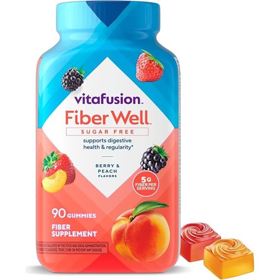 Vitafusion Fiber Well Gummy Vitamins 90 Count (Packaging May Vary)
