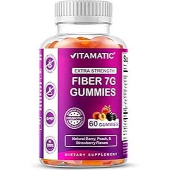 Vitamatic Prebiotic Fiber Gummies – 60 Pectin Gummies