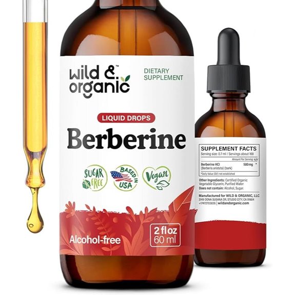 Wild & Organic Berberine Liquid Drops (500mg)