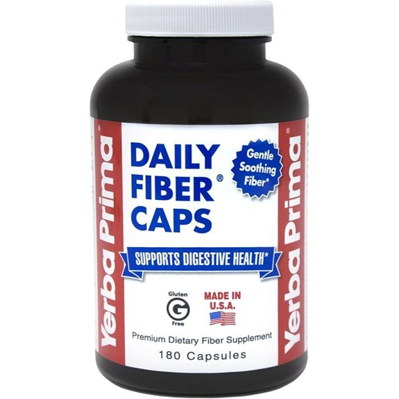 Yerba Prima Daily Fiber Caps – 180 Count Vegan