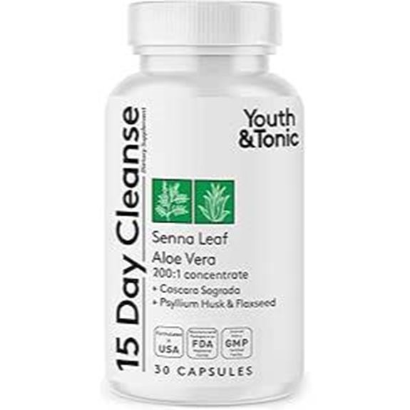 Youth & Tonic 15 Day Gut Health Detox Pills