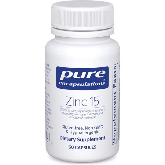 Zinc 15 mg Picolinate Supplement for Immunity Wound Healing