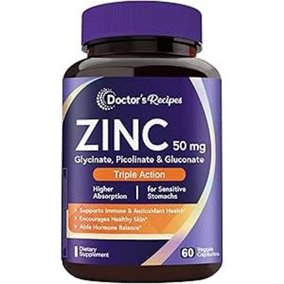 zinc 50mg immune skin