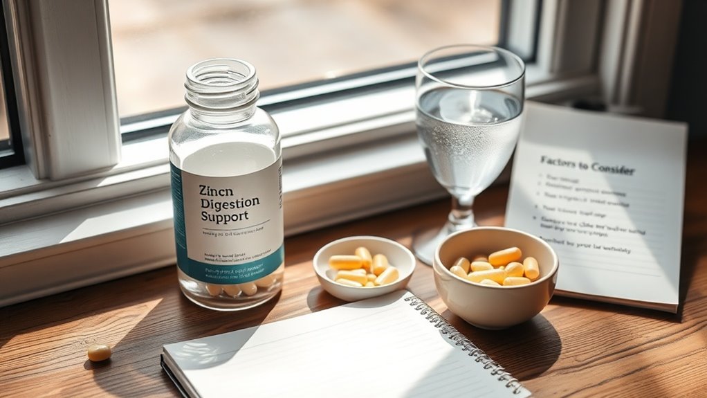 zinc digestion support considerations
