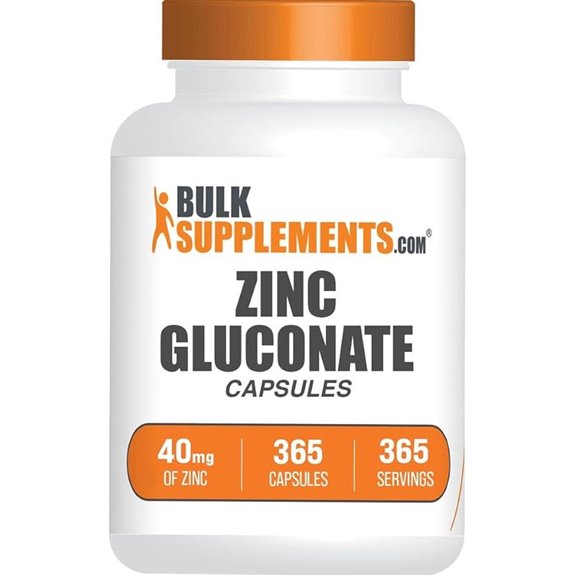 zinc gluconate immune capsule 365